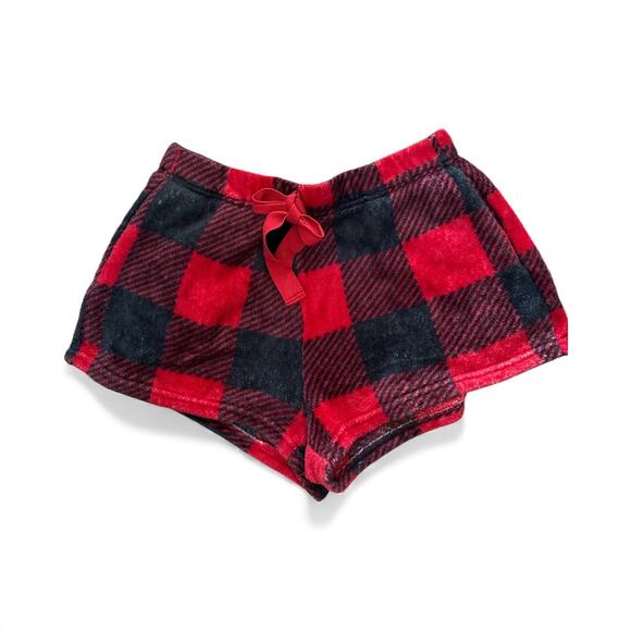 Orange Kiss Women’s Red and Black Plaid Lounge Set Medium - Picture 4 of 8